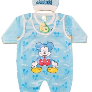 Newborn Mickey Mouse Romper & Hat Set (3 Colors)